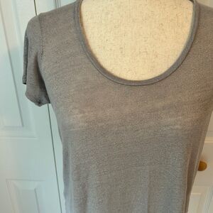 J. Crew Silver Short Sleeve Tee